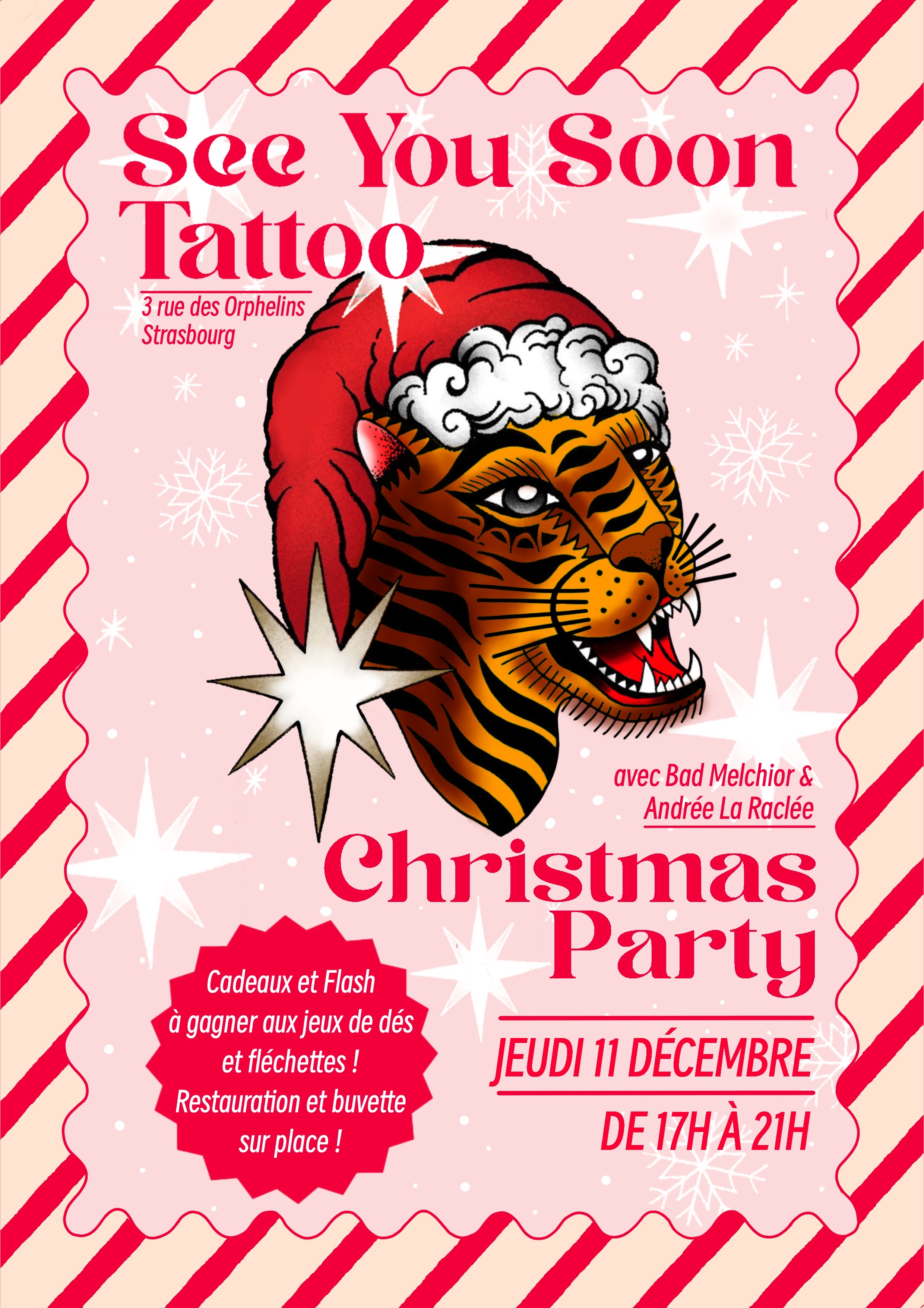 Soirée de Noel chez See You Soon Tattoo Strasbourg